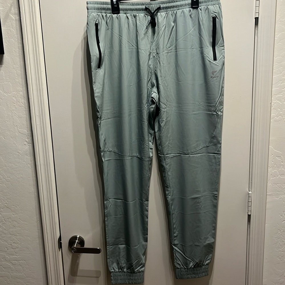 NWT Mens quick dry joggers running hiking gym 2 zippers XXL